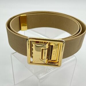 Vanguard US Marine Corps web belt with a 24k gold-plated buckle